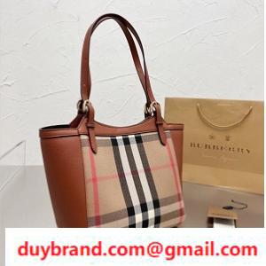 2022 Túi Tote Burberry mới ☆ Kiểm tra mẫu Chọn 2 Màu sắc Chọn