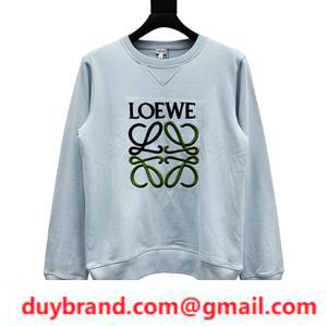 Phổ biến cổ điển mới nổi tiếng Loeba Anagram thêu áo mồ hôi unisex 2 màu sắc phát triển thoải mái