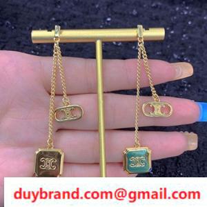 Shake 2022 Mùa xuân / Mùa hè Phiên bản Al phiên bản trong Stock Celine Celine Piercing Phong cách châu Âu Phong cách đẹp ấn tượng đẹp
