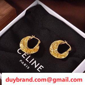 Sự xuất hiện sản phẩm phổ biến của Celine 2022 MÀU SẮC / MUNTY Phụ kiện giả Celine Earrings Thiết kế đơn giản hoạt động trong một loạt các cảnh