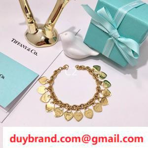 Lên cảm giác thời trang! Tiffany & Co Tiffany Vòng tay Ladies Heart 3 Màu sắc của sự quyến rũ