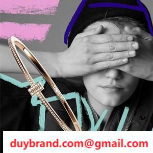 2022 Mùa xuân mới Tiffany & Co Tiffany Bangle Kim cương nổi tiếng 2 Điểm nhấn thanh lịch có thể được chọn