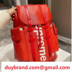 Louis Vuitton x Backpack Supreme Soft Da Supreme Chất liệu tốt
