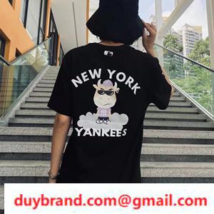 Thương hiệu phổ biến MLB Korea giá rẻ giá rẻ tay áo ngắn T -Shirt nhiều màu Unisex 2 màu