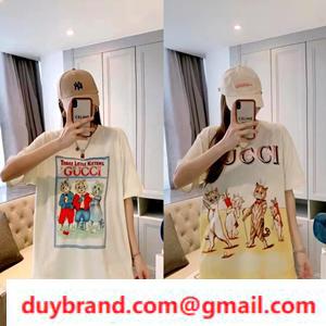2022 Áo Thun Logo GC có xu hướng giả T -Shirt trên thiết kế unisex logo mèo dễ thương