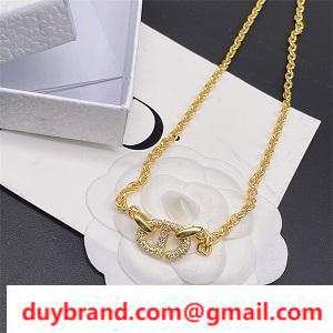 Chất lượng cao vòng cổ dior giá rẻ vàng màu vàng kim cương phổ biến xu hướng mặc cả