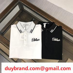 Áo polo trắng đen 2022FW Mùa thu / mùa đông Dior Đàn ông Chất lượng thời trang Chất lượng cao