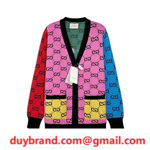 Áo KHoác len Nữ GC KNIT CARDIGAN Chất lượng cao 2022 Các mặt hàng tiêu chuẩn với ấn tượng độc đáo GG Motifs 