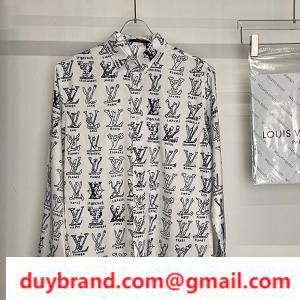 Áo sơ mi Louis Vuitton chất liệu cao cấp mẫu mới Louis Vuitton 2 màu lựa chọn phong cách thanh lịch 