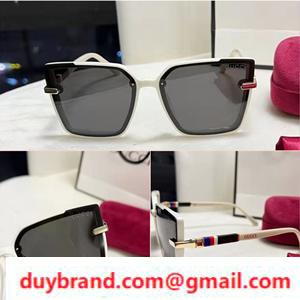 HOT#  Kính râm Gucci Ladies White Ushade Classical Square thiết kế độc đáo