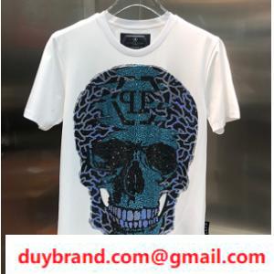 Yêu thích của Philipp Plein Brand Sleeve T -Shirt sành điệu và đồ trang trí