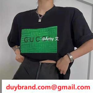 Áo phông Gucci t -shirt unisex logo in màu xanh lá cây cá tính 