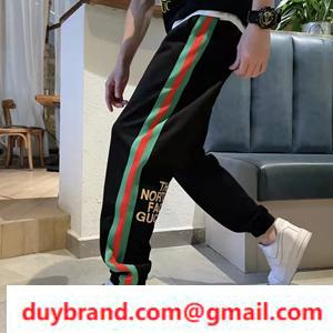 Quần dài thể thao Gucci Quần dài Jacquard Cotton thiết kế thời trang thoải mái siêu cấp chất lượng 