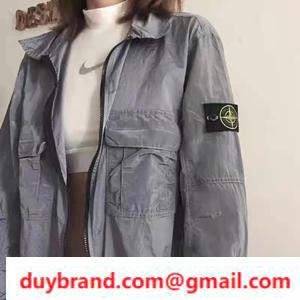 2022 Mùa xuân / Mùa hè Lightwear Stone Island Đảo Đảo áo khoác Glossy Người lớn Phong cách