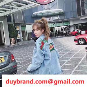 Áo Denim jacket Gucci Nữ thời trang  Áo khoác retro chất lượng cao