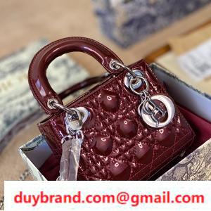 2022 Túi xách Dior Màu rượu vang đỏ thiết kế nổi tiếng  Red ☆ Dior Tote Túi Ladies giá thành tốt nhất việt nam 