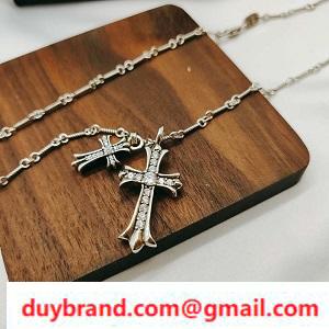 21FW Mô hình chất lượng cao Chrome Hearts Phụ kiện Chrome Hearts Đơn đặt hàng vòng cổ
