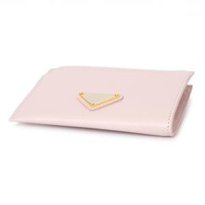 Ví tiền nữ mini PRADA siêu cấp  màu hồng Like Auth sản phẩm Hot 2022 da bò cao cấp nhập khẩu Hong Kong