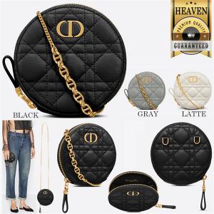 Túi đeo chéo nữ DIOR siêu cấp 2022 Túi tròn caro da bê cao cấp CARO ROUND POUCH 3 màu lựa chọn 