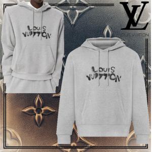 ÁO HOODIE LOUIS VUITTON SIÊU CẤP UNISEX HOODIE GRAY NEON ẤN TƯỢNG VỚI PHONG CÁCH TRẺ TRUNG
