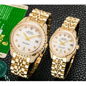  Đồng hồ đôi Basel Rolex Hàng hiệu siêu cấp chất lượng cao 99.99% nạm  kim cương rhinestone Slovakia chứng kiến tình yêu vĩnh cửu  