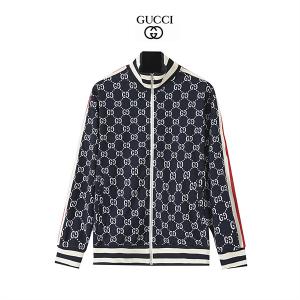  Gucci 2022 siêu cấp Unisex mới màu xanh đậm jacquard  áo khoác len dài tay Siêu kết cấu, thoải mái, mềm mại và thoáng khí!