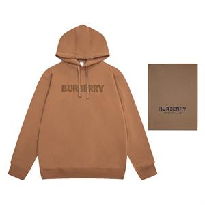  Áo hoodie Burberry 2022 Thu Đông siêu cấp Unisex màu cam đất Burberry LOGO 100%  cotton