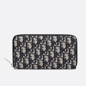  Túi DIOR nam Ví Tiền Dior Nam Oblique Jacquard Long Wallet Long  Hàng hiệu siêu cấp  chất liệu Dior Oblique jacquard màu be và đen hai màu sắc lựa chọn 
