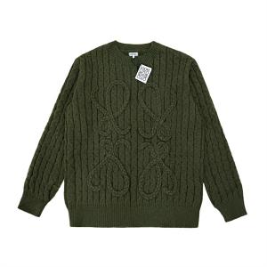Áo len LOEWE Unisex Siêu cấp  Áo cổ lọ Màu xanh ô liu lông cừu len cao cấp 2022 Hà Nội Mùa Đông lạnh nhất 