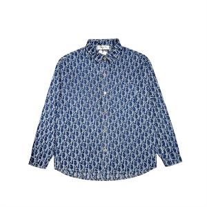 Áo sơ mi denim Dior Nam Họa tiết logo hoàn hảo Hàng hiệu siêu cấp 2022 chất lượng cao thu đông 