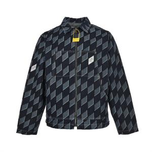 Áo khoác denim kẻ Hình thoi Louis Vuitton Nam 1:1 AUTHENTIC chất lượng 2022 Mới Thu Đông 