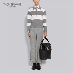 Áo len polo ThomBrowne Nam 22Fw Polo Collar len dệt kim 1:1 AUTHENTIC nhập khẩu mới 