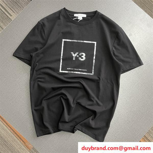 ワイ・スリー Y-3 ロゴ コピー 山本耀司 丸首 半袖ｔシャツ