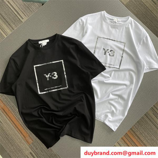 ワイ・スリー Y-3 ロゴ コピー 山本耀司 丸首 半袖ｔシャツ