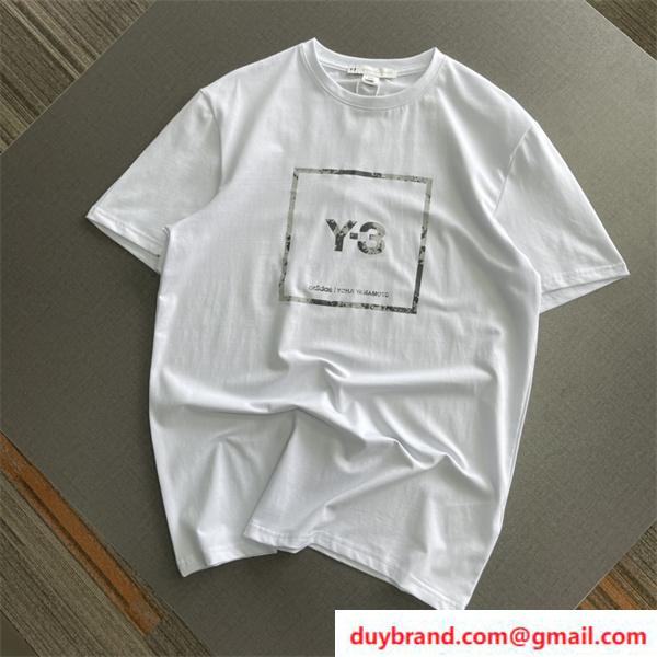 ワイ・スリー Y-3 ロゴ コピー 山本耀司 丸首 半袖ｔシャツ