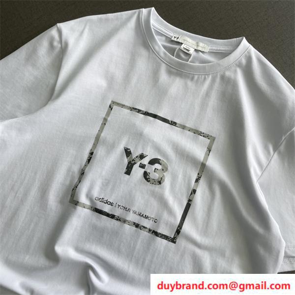ワイ・スリー Y-3 ロゴ コピー 山本耀司 丸首 半袖ｔシャツ