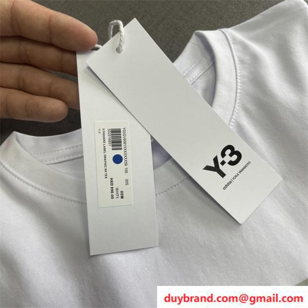 ワイ・スリー Y-3 ロゴ コピー 山本耀司 丸首 半袖ｔシャツ