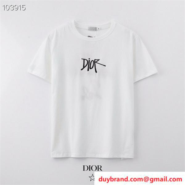 ディオール ｔシャツ ブランドロゴ DIOR メンズ半袖 品質保証 スーパーコピー