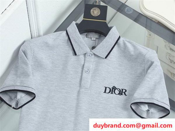 DIOR メンズ 半袖ポロシャツ 人気ブランドロゴ ディオール 人気偽物 通販