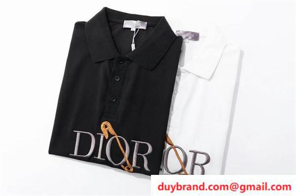 ディオール ポロシャツ ブランドロゴ DIOR メンズ半袖 品質保証 スーパーコピー