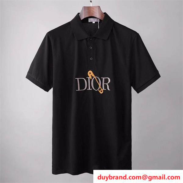 ディオール ポロシャツ ブランドロゴ DIOR メンズ半袖 品質保証 スーパーコピー