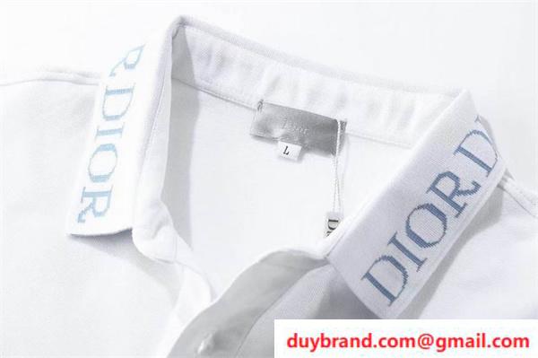 DIOR メンズ 半袖ポロシャツ 人気ブランドロゴ ディオール 人気偽物 通販