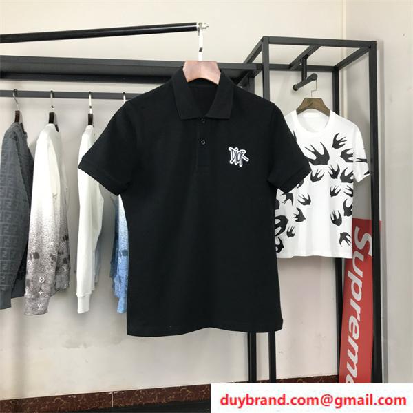 ディオール ポロシャツ ブランドロゴ DIOR メンズ半袖 品質保証 スーパーコピー
