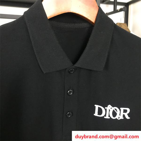 ディオール ポロシャツ ブランドロゴ DIOR メンズ半袖 品質保証 スーパーコピー