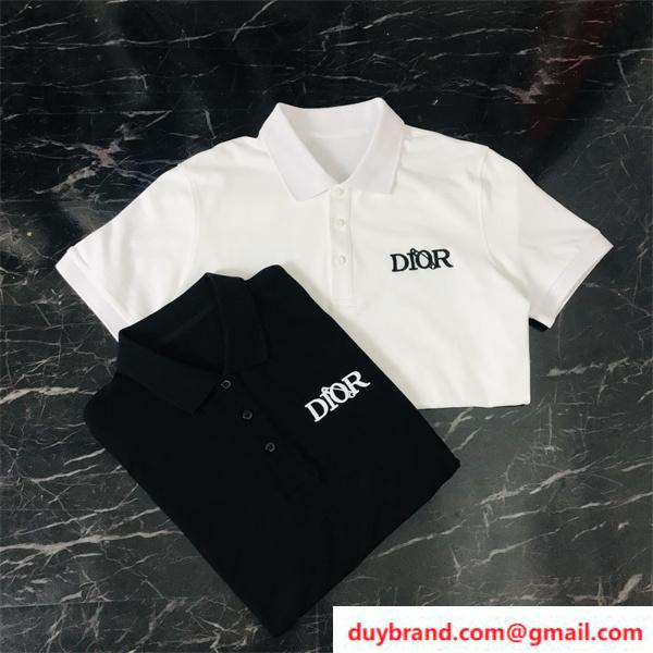 ディオール ポロシャツ ブランドロゴ DIOR メンズ半袖 品質保証 スーパーコピー