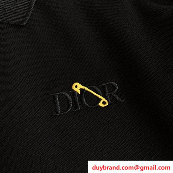 DIOR メンズ 半袖ポロシャツ 人気ブランドロゴ ディオール 人気偽物 通販