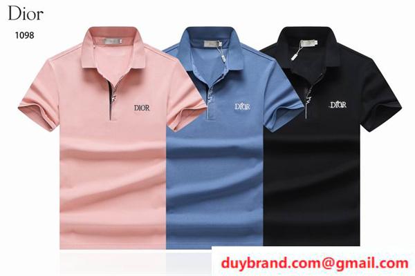 ディオール ポロシャツ ブランドロゴ DIOR メンズ半袖 品質保証 スーパーコピー