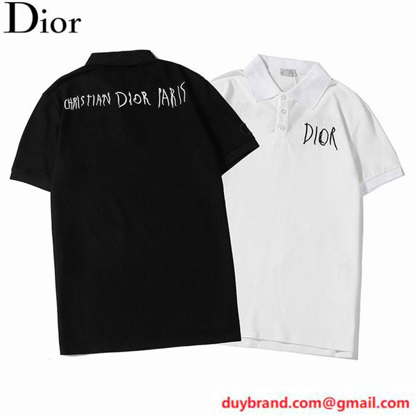 DIOR メンズ 半袖ポロシャツ 人気ブランドロゴ ディオール 人気偽物 通販