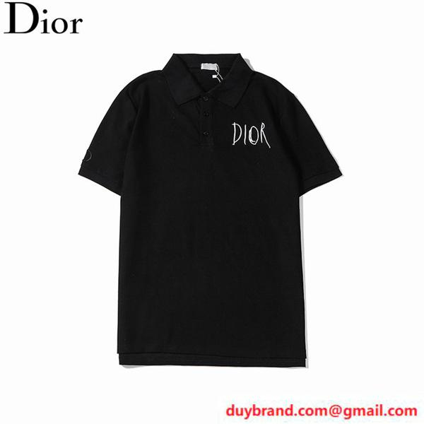 DIOR メンズ 半袖ポロシャツ 人気ブランドロゴ ディオール 人気偽物 通販