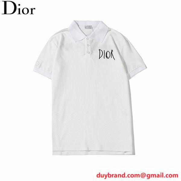 DIOR メンズ 半袖ポロシャツ 人気ブランドロゴ ディオール 人気偽物 通販